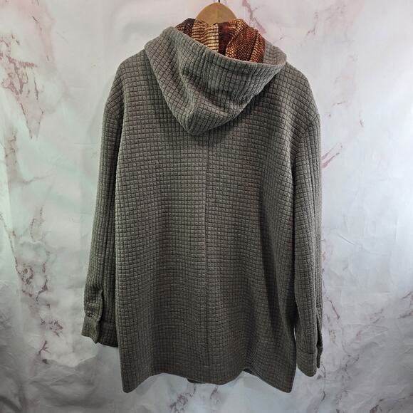 Whitney Eve Jacket Womens Large Parka Long Quilted Hooded Port With Love - Picture 5 of 14